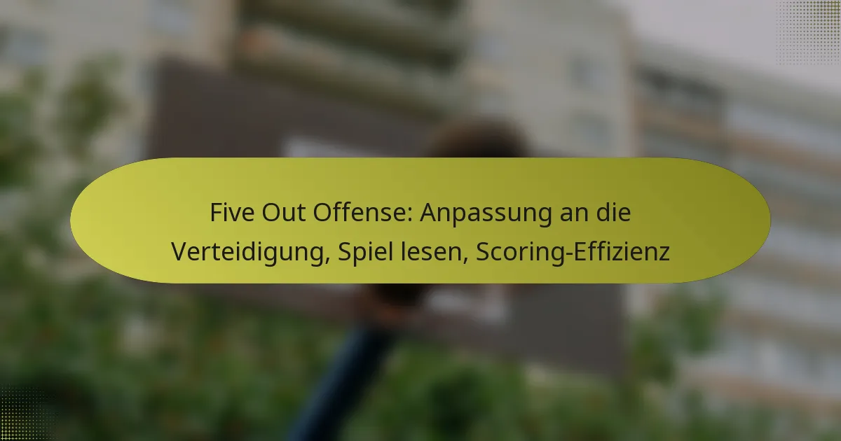 Five Out Offense: Anpassung an die Verteidigung, Spiel lesen, Scoring-Effizienz