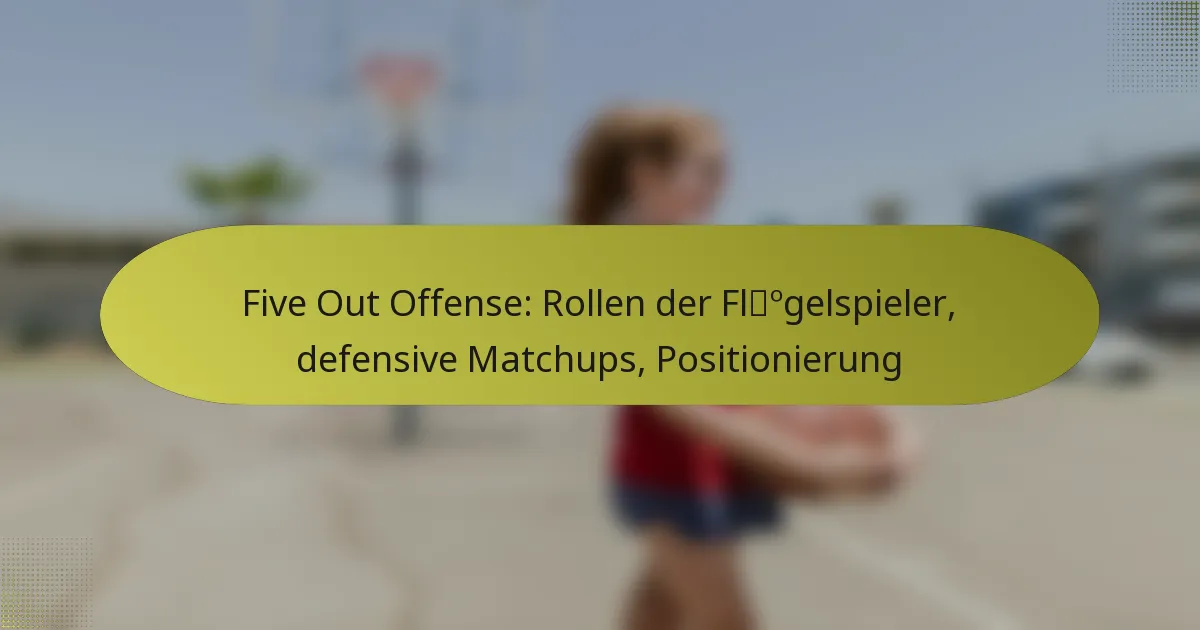 Five Out Offense: Rollen der Flügelspieler, defensive Matchups, Positionierung