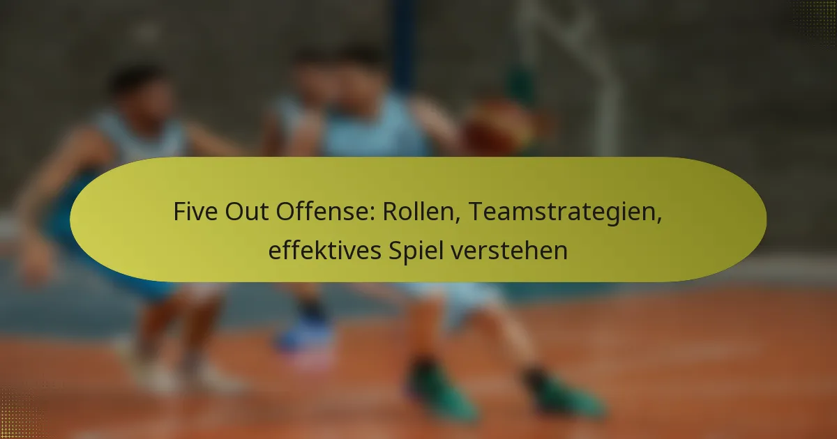 Five Out Offense: Rollen, Teamstrategien, effektives Spiel verstehen